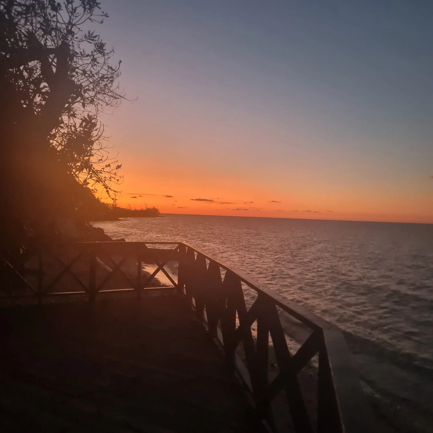 The place & the sunset at Sky Beach Jamaica