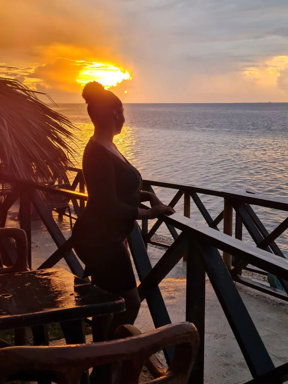 The place & the sunset at Sky Beach Jamaica