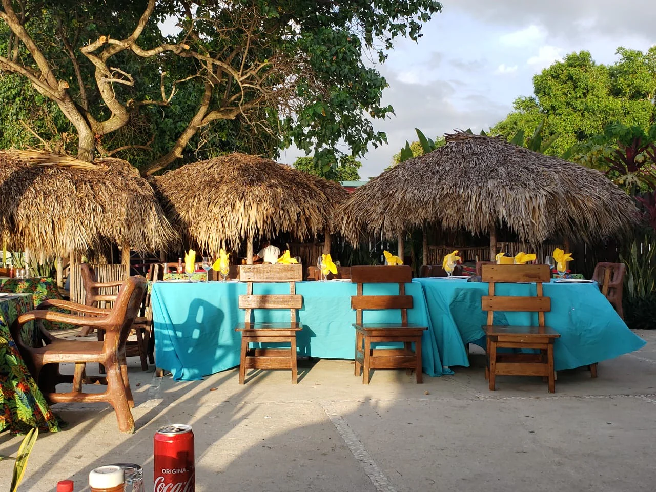 Gather around the table at Sky Beach Jamaica