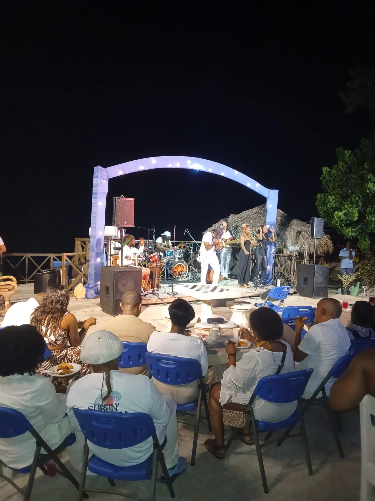 Gather around the table at Sky Beach Jamaica