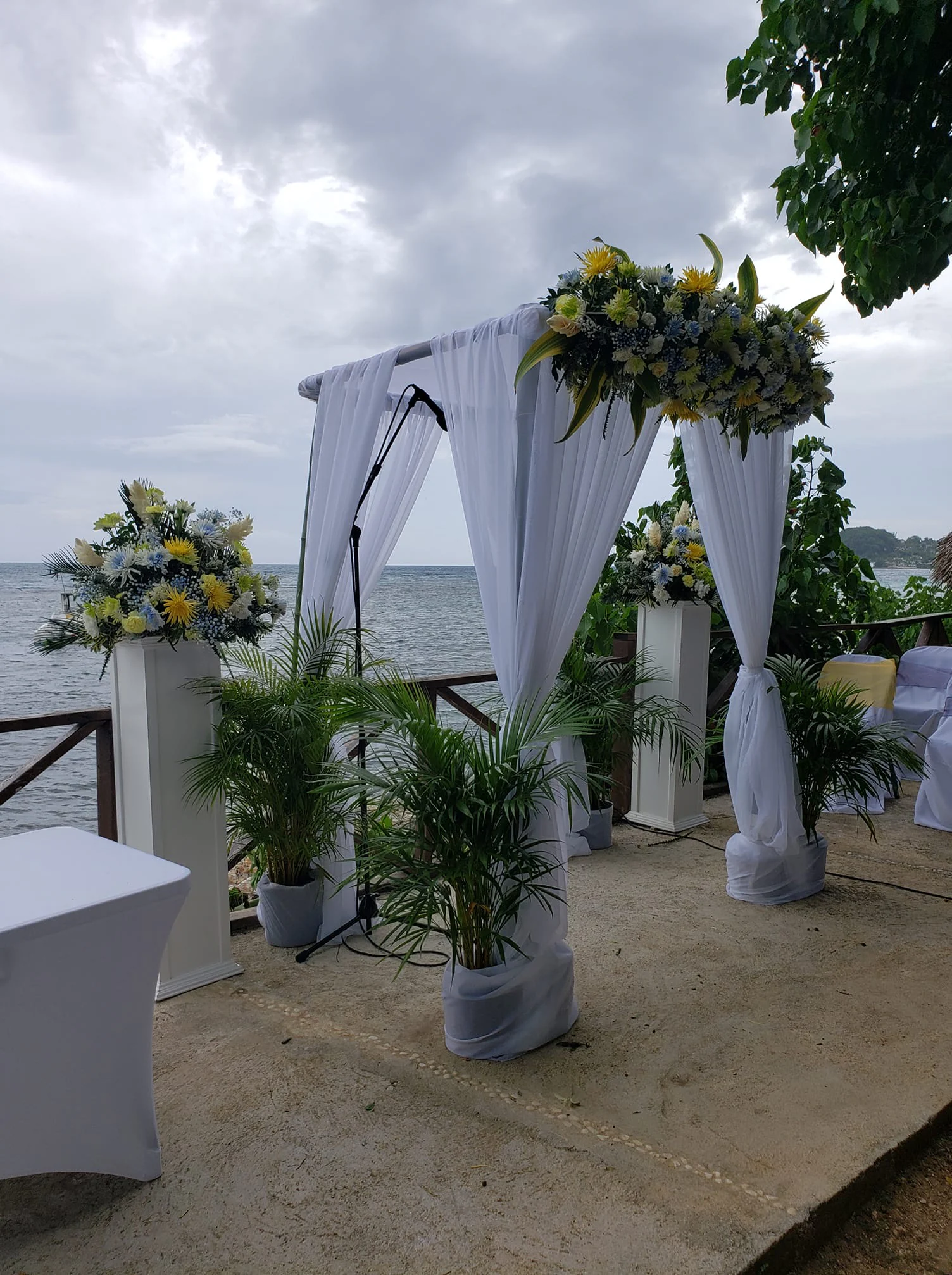 Gather around the table at Sky Beach Jamaica